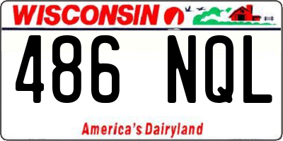 WI license plate 486NQL