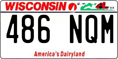 WI license plate 486NQM