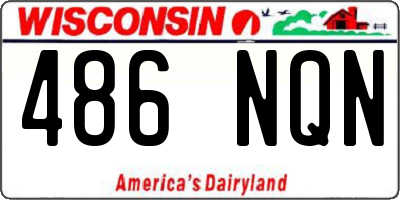 WI license plate 486NQN