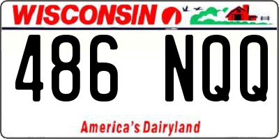 WI license plate 486NQQ