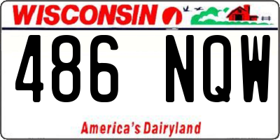 WI license plate 486NQW