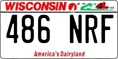 WI license plate 486NRF