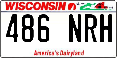 WI license plate 486NRH