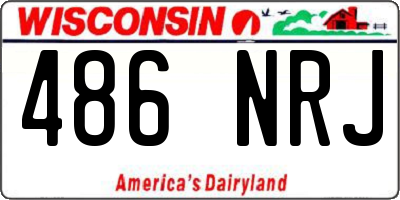 WI license plate 486NRJ