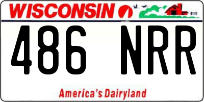 WI license plate 486NRR