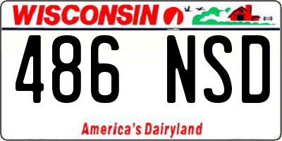 WI license plate 486NSD