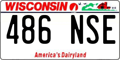 WI license plate 486NSE