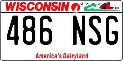WI license plate 486NSG