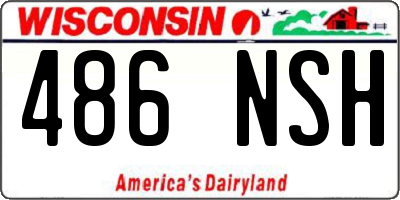 WI license plate 486NSH