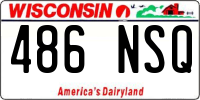 WI license plate 486NSQ