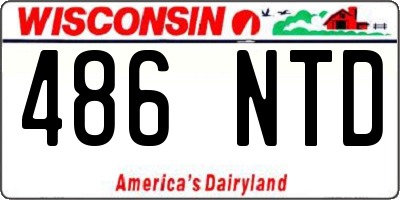 WI license plate 486NTD