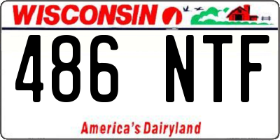 WI license plate 486NTF