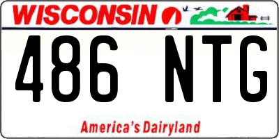 WI license plate 486NTG
