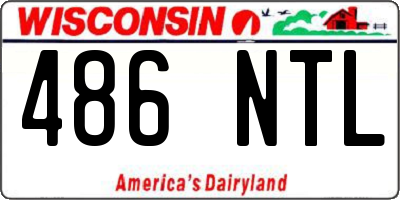 WI license plate 486NTL
