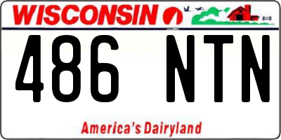 WI license plate 486NTN