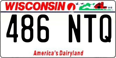 WI license plate 486NTQ