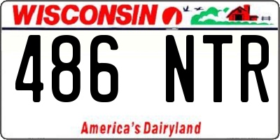 WI license plate 486NTR