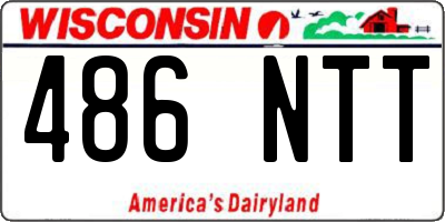 WI license plate 486NTT