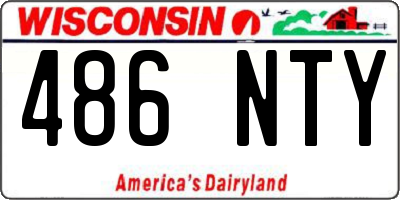 WI license plate 486NTY