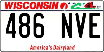 WI license plate 486NVE