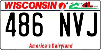 WI license plate 486NVJ