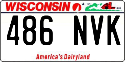 WI license plate 486NVK