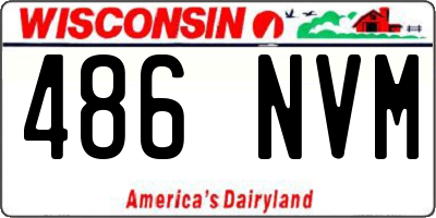 WI license plate 486NVM