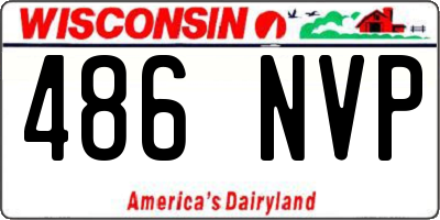 WI license plate 486NVP