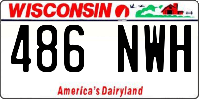 WI license plate 486NWH