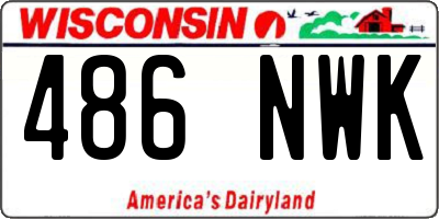 WI license plate 486NWK