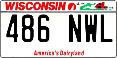 WI license plate 486NWL