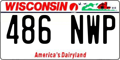 WI license plate 486NWP