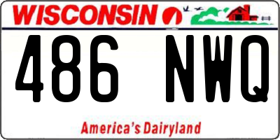WI license plate 486NWQ