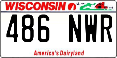 WI license plate 486NWR