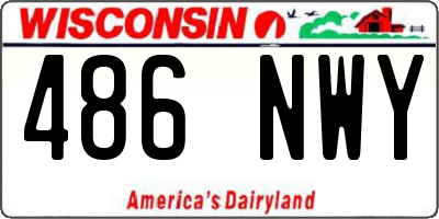 WI license plate 486NWY