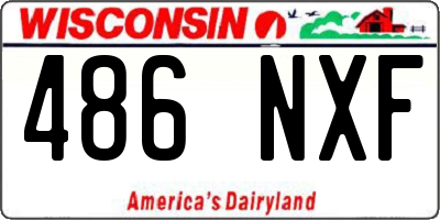 WI license plate 486NXF
