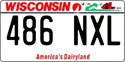 WI license plate 486NXL