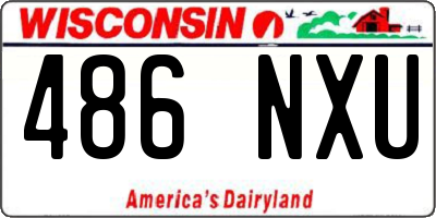 WI license plate 486NXU