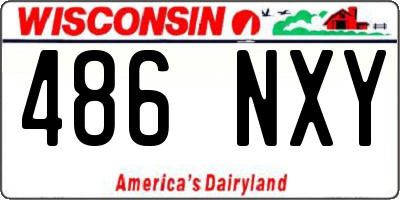 WI license plate 486NXY