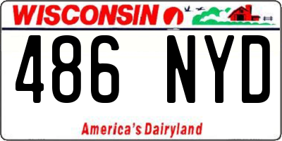 WI license plate 486NYD