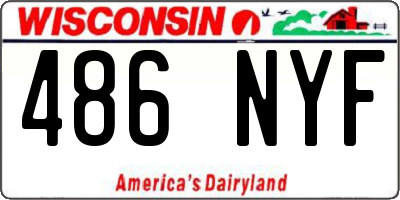 WI license plate 486NYF