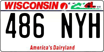 WI license plate 486NYH