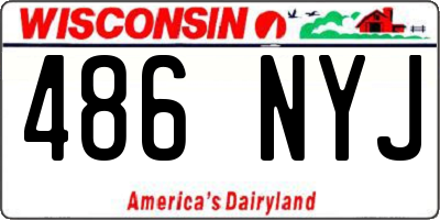 WI license plate 486NYJ