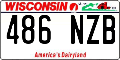 WI license plate 486NZB