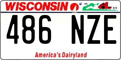 WI license plate 486NZE