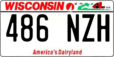 WI license plate 486NZH