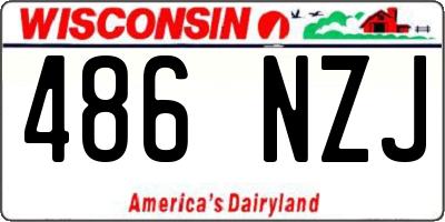 WI license plate 486NZJ