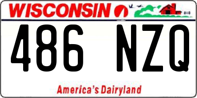 WI license plate 486NZQ