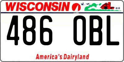 WI license plate 486OBL