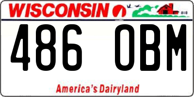 WI license plate 486OBM
